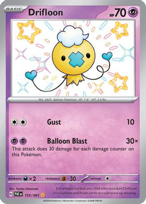 Drifloon 155 - SV Paldean Fates Holofoil - Poke-Collect