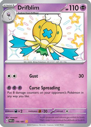 Drifblim 156 - SV Paldean Fates Holofoil - Poke-Collect