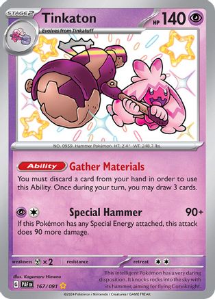Tinkaton 167 - SV Paldean Fates Holofoil - Poke-Collect