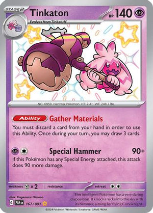 Tinkaton 167 - SV Paldean Fates Holofoil - Poke-Collect