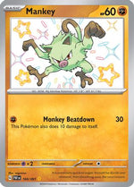 Mankey - 169/091 169 - SV Paldean Fates Holofoil - Poke-Collect