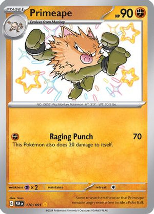 Primeape 170 - SV Paldean Fates Holofoil - Poke-Collect