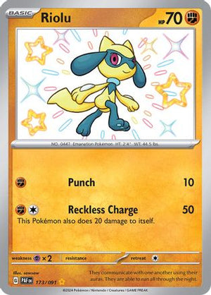 Riolu 173 - SV Paldean Fates Holofoil - Poke-Collect