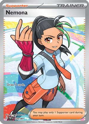 Nemona - 229/091 229 - SV Paldean Fates Holofoil - Poke-Collect