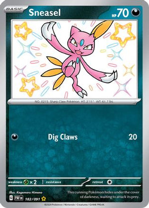 Sneasel 182 - SV Paldean Fates Holofoil - Poke-Collect
