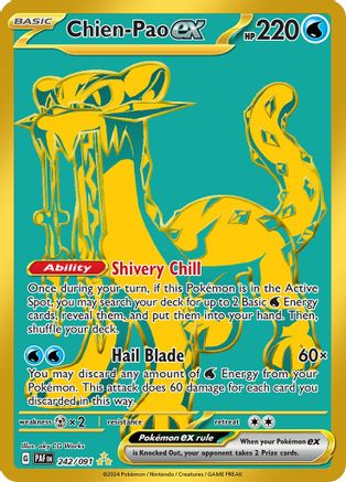 Chien-Pao ex 242 - SV Paldean Fates Holofoil - Poke-Collect