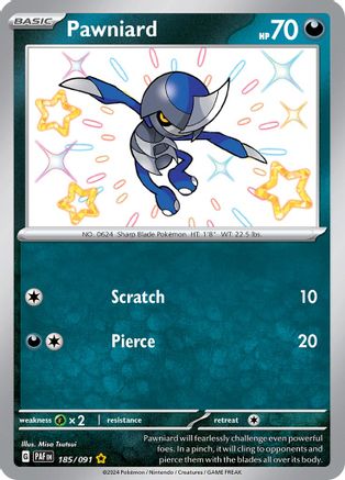 Pawniard 185 - SV Paldean Fates Holofoil - Poke-Collect