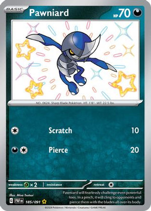 Pawniard 185 - SV Paldean Fates Holofoil - Poke-Collect