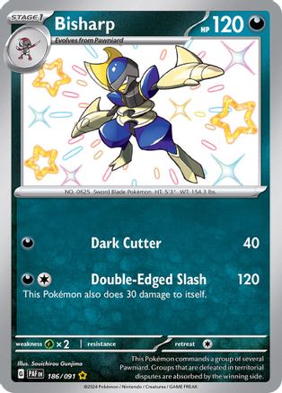 Bisharp 186 - SV Paldean Fates Holofoil - Poke-Collect