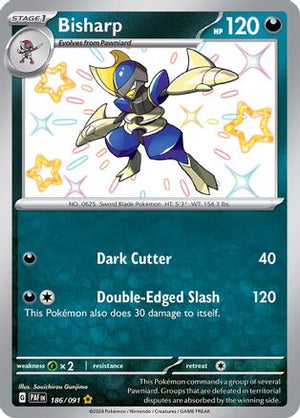 Bisharp 186 - SV Paldean Fates Holofoil - Poke-Collect