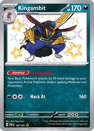 Kingambit 187 - SV Paldean Fates Holofoil - Poke-Collect
