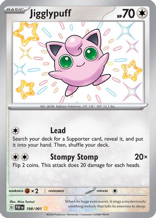 Jigglypuff 198 - SV Paldean Fates Holofoil - Poke-Collect