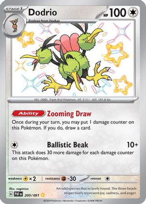 Dodrio 200 - SV Paldean Fates Holofoil - Poke-Collect