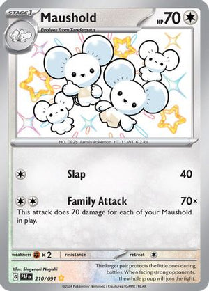 Maushold 210 - SV Paldean Fates Holofoil - Poke-Collect