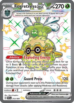 Forretress ex - 212/091 212 - SV Paldean Fates Holofoil - Poke-Collect