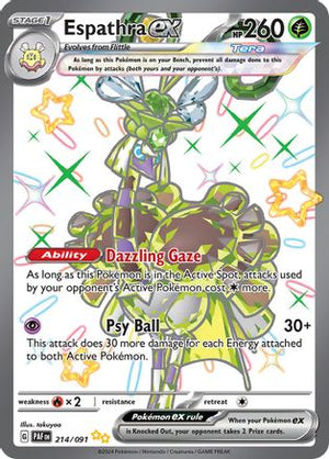 Espathra ex - 214/091 214 - SV Paldean Fates Holofoil - Poke-Collect