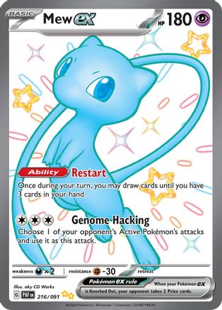 Mew ex - 216/091 216 - SV Paldean Fates Holofoil - Poke-Collect