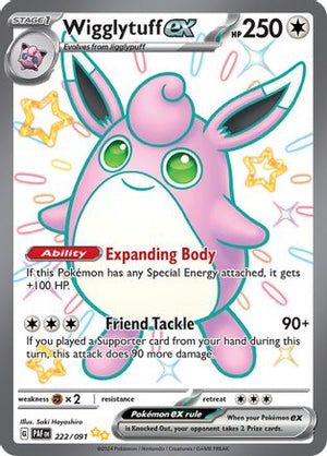 Wigglytuff ex 222 - SV Paldean Fates Holofoil - Poke-Collect