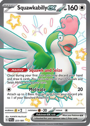 Squawkabilly ex 223 - SV Paldean Fates Holofoil - Poke-Collect