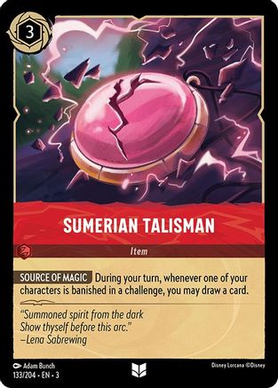 Sumerian Talisman (133/204) - Into the Inklands Cold Foil