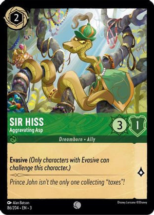 Sir Hiss - Aggravating Asp (86/204) - Into the Inklands