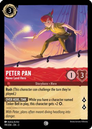 Peter Pan - Never Land Hero (119/204) - Into the Inklands Cold Foil