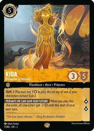 Kida - Protector of Atlantis (7/204) - Into the Inklands Cold Foil