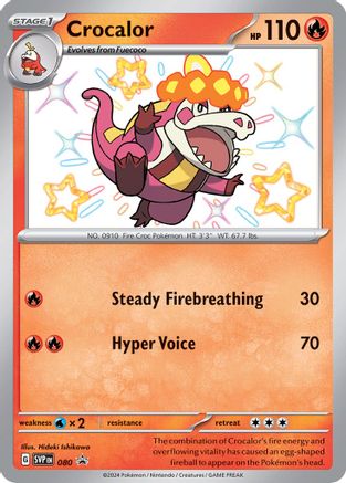 Crocalor - 080 80 - SV Scarlet & Violet Promo Cards Holofoil - Poke-Collect