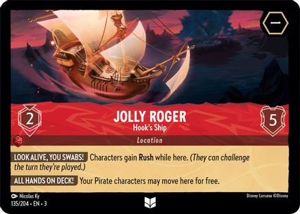 Jolly Roger - Hook's Ship (135/204) - Into the Inklands Cold Foil