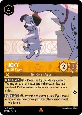 Lucky - The 15th Puppy (8/204) - Into the Inklands Cold Foil