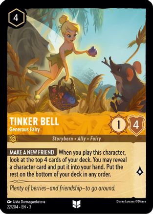 Tinker Bell - Generous Fairy (22/204) - Into the Inklands