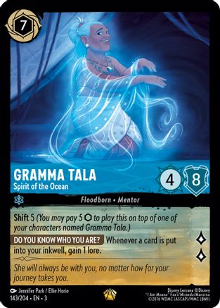 Gramma Tala - Spirit of the Ocean (143/204) - Into the Inklands Cold Foil