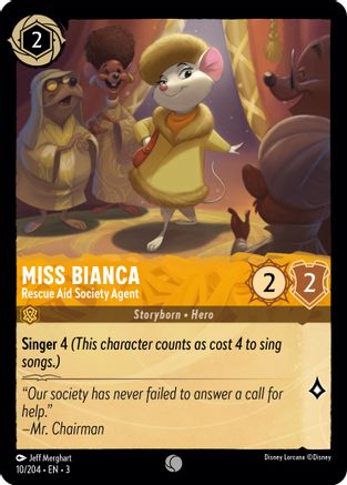 Miss Bianca - Rescue Aid Society Agent (10/204) - Into the Inklands