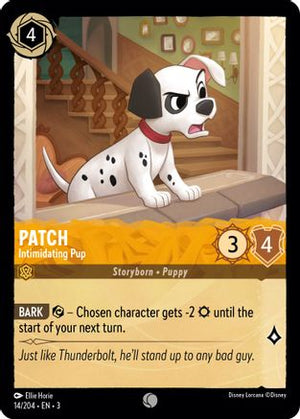 Patch - Intimidating Pup (14/204) - Into the Inklands Cold Foil