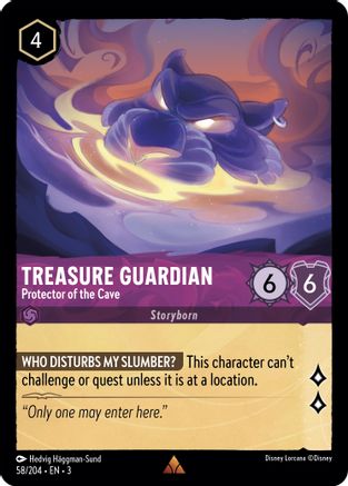 Treasure Guardian - Protector of the Cave (58/204) - Into the Inklands Cold Foil