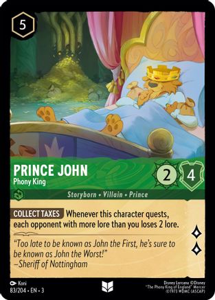 Prince John - Phony King (83/204) - Into the Inklands