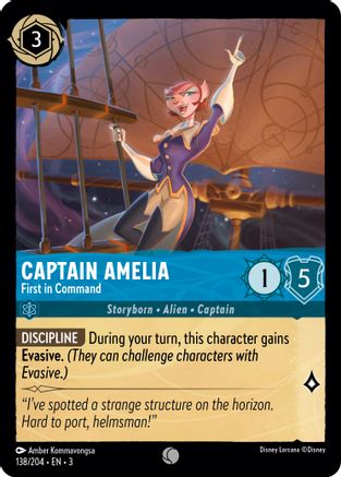 Captain Amelia - First in Command (138/204) - Into the Inklands Cold Foil