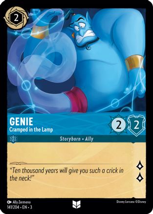 Genie - Cramped in the Lamp (141/204) - Into the Inklands Cold Foil