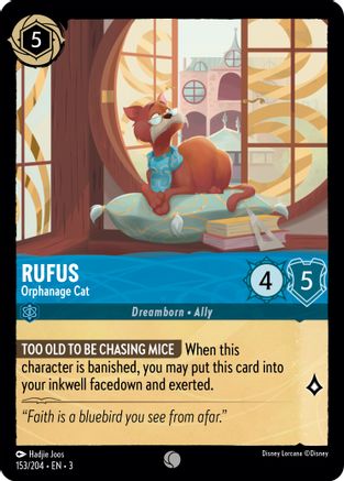 Rufus - Orphanage Cat (153/204) - Into the Inklands Cold Foil