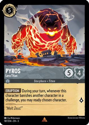 Pyros - Lava Titan (187/204) - Into the Inklands Cold Foil