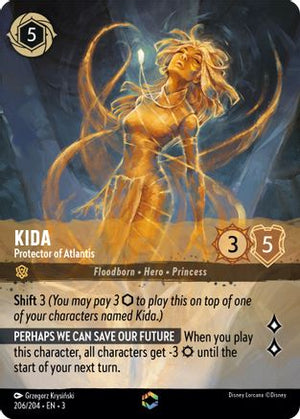 Kida - Protector of Atlantis (Enchanted) (206/204) - Into the Inklands Holofoil