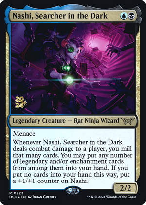 Nashi, Searcher in the Dark (PRE-223) - Duskmourn: House of Horror Promos Foil - Poke-Collect
