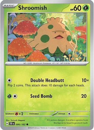 Shroomish 6 - SV05 Temporal Forces Reverse Holofoil - Poke-Collect