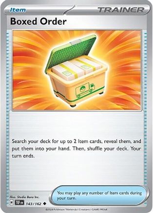 Boxed Order 143 - SV05 Temporal Forces Reverse Holofoil - Poke-Collect