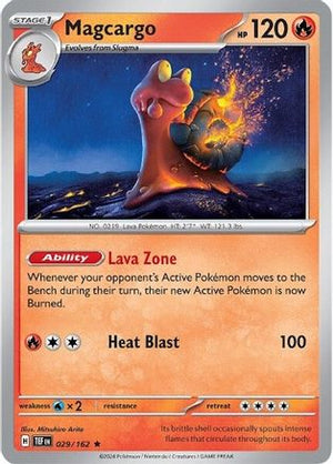 Magcargo 29 - SV05 Temporal Forces Reverse Holofoil - Poke-Collect