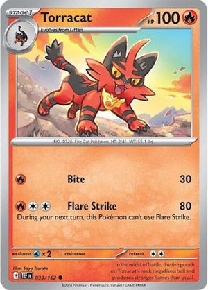 Torracat 33 - SV05 Temporal Forces Reverse Holofoil - Poke-Collect
