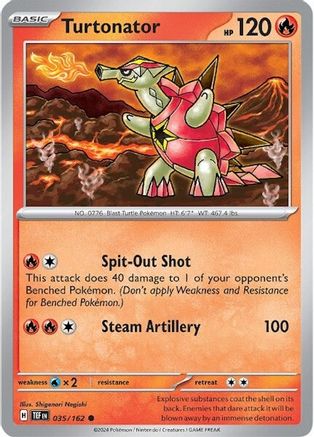 Turtonator 35 - SV05 Temporal Forces Reverse Holofoil - Poke-Collect