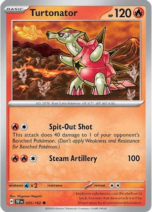 Turtonator 35 - SV05 Temporal Forces Reverse Holofoil - Poke-Collect