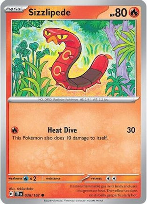 Sizzlipede 36 - SV05 Temporal Forces Reverse Holofoil - Poke-Collect