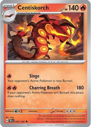 Centiskorch 37 - SV05 Temporal Forces - Poke-Collect